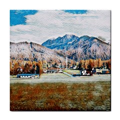 Trentino Alto Adige, Italy  Tile Coaster by ConteMonfrey