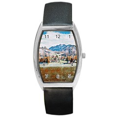 Trentino Alto Adige, Italy  Barrel Style Metal Watch