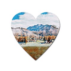 Trentino Alto Adige, Italy  Heart Magnet by ConteMonfrey