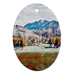 Trentino Alto Adige, Italy  Oval Ornament (two Sides)