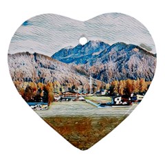 Trentino Alto Adige, Italy  Heart Ornament (two Sides)