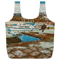 Alone On Gardasee, Italy  Full Print Recycle Bag (xl) by ConteMonfrey