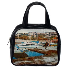 Alone On Gardasee, Italy  Classic Handbag (one Side) by ConteMonfrey