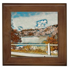 Side Way To Lake Garda, Italy  Framed Tile by ConteMonfrey