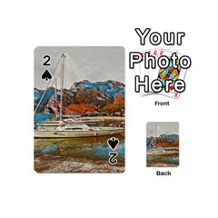 Boats On Lake Garda, Italy  Playing Cards 54 Designs (mini) by ConteMonfrey