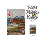 Boats on Lake Garda, Italy. Playing Cards 54 Designs (Mini) Front - Heart2