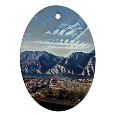 Lake In Italy Ornament (oval) by ConteMonfrey