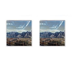 Lake In Italy Cufflinks (square) by ConteMonfrey