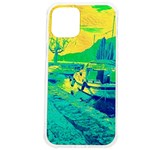 Blue and green boat modern  iPhone 12 Pro max TPU UV Print Case Front