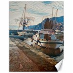 Boats on Gardasee, Italy. Canvas 12  x 16  11.86 x15.41  Canvas - 1