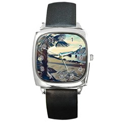 A Walk On Gardasee, Italy  Square Metal Watch by ConteMonfrey