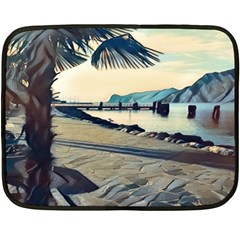 A Walk On Gardasee, Italy  One Side Fleece Blanket (mini) by ConteMonfrey