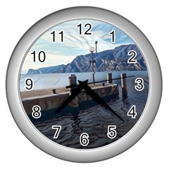 Pier On The End Of A Day Wall Clock (silver)