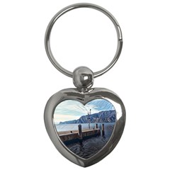 Pier On The End Of A Day Key Chain (heart) by ConteMonfrey