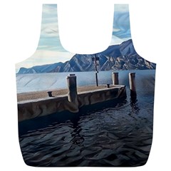 Pier On The End Of A Day Full Print Recycle Bag (xl) by ConteMonfrey