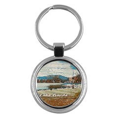 Calm Day On Lake Garda Key Chain (round) by ConteMonfrey