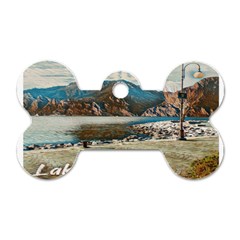 Calm Day On Lake Garda Dog Tag Bone (two Sides) by ConteMonfrey