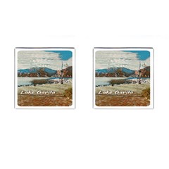 Calm Day On Lake Garda Cufflinks (square) by ConteMonfrey