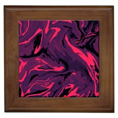 Abstract Pattern Texture Art Framed Tile