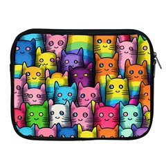 Cats Cat Cute Animal Rainbow Pattern Colorful Apple Ipad 2/3/4 Zipper Cases by Jancukart