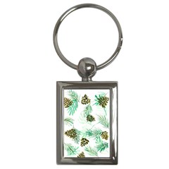 Watercolor Pattern Winter Key Chain (rectangle)