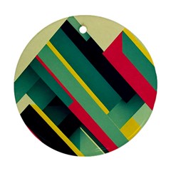 Pattern Abstract Geometric Design Ornament (round)