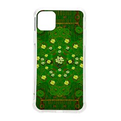 Lotus Bloom In Gold And A Green Peaceful Surrounding Environment Iphone 11 Pro Max 6 5 Inch Tpu Uv Print Case by pepitasart