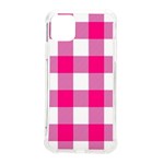 Pink and white plaids iPhone 11 Pro Max 6.5 Inch TPU UV Print Case Front