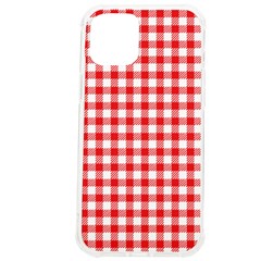 Straight Red White Small Plaids  Iphone 12 Pro Max Tpu Uv Print Case by ConteMonfrey