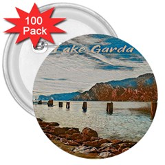 Lake Garda 3  Buttons (100 Pack)  by ConteMonfrey