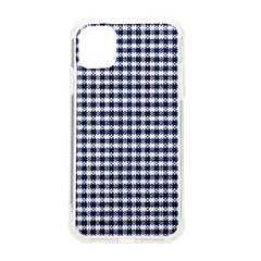 Blue And White Plaids Iphone 11 Tpu Uv Print Case by ConteMonfrey