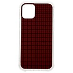 Dark Red Small Plaids Lines (2) iPhone 12 mini TPU UV Print Case	 Front