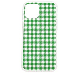 Straight Green White Small Plaids  Iphone 12 Pro Max Tpu Uv Print Case by ConteMonfrey