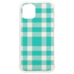 Turquoise Plaids  Iphone 12/12 Pro Tpu Uv Print Case by ConteMonfrey