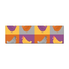 Chickens Pixel Pattern - Version 1a Sticker (bumper)