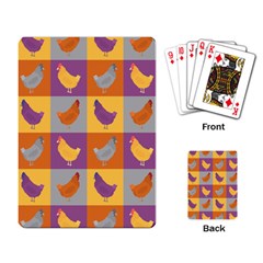 Chickens Pixel Pattern - Version 1a Playing Cards Single Design (rectangle) by wagnerps