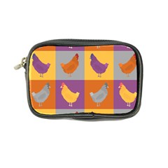 Chickens Pixel Pattern - Version 1a Coin Purse by wagnerps