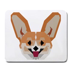 Cardigan Corgi Face Large Mousepad by wagnerps