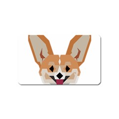 Cardigan Corgi Face Magnet (name Card) by wagnerps