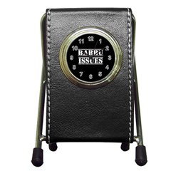 Babbu Issues - Italian Daddy Issues Pen Holder Desk Clock by ConteMonfrey