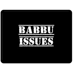 Babbu Issues - Italian Daddy Issues One Side Fleece Blanket (large) by ConteMonfrey