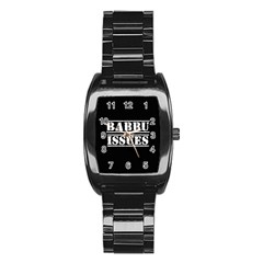 Babbu Issues - Italian Daddy Issues Stainless Steel Barrel Watch by ConteMonfrey