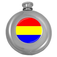 Budapest Flag Round Hip Flask (5 Oz) by tony4urban