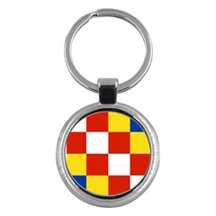 Antwerp Flag Key Chain (round) by tony4urban