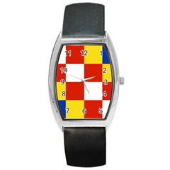 Antwerp Flag Barrel Style Metal Watch by tony4urban