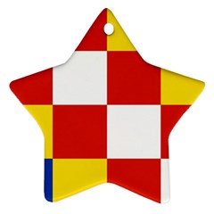 Antwerp Flag Star Ornament (two Sides) by tony4urban