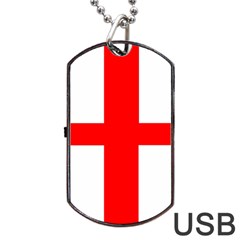 England Dog Tag Usb Flash (two Sides) by tony4urban