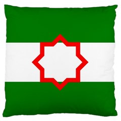 Andalusia Flag Large Premium Plush Fleece Cushion Case (two Sides) by tony4urban