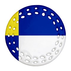 Bratislavsky Flag Ornament (round Filigree) by tony4urban