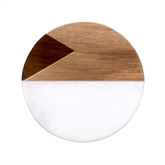 Bahamas Classic Marble Wood Coaster (round)  by tony4urban